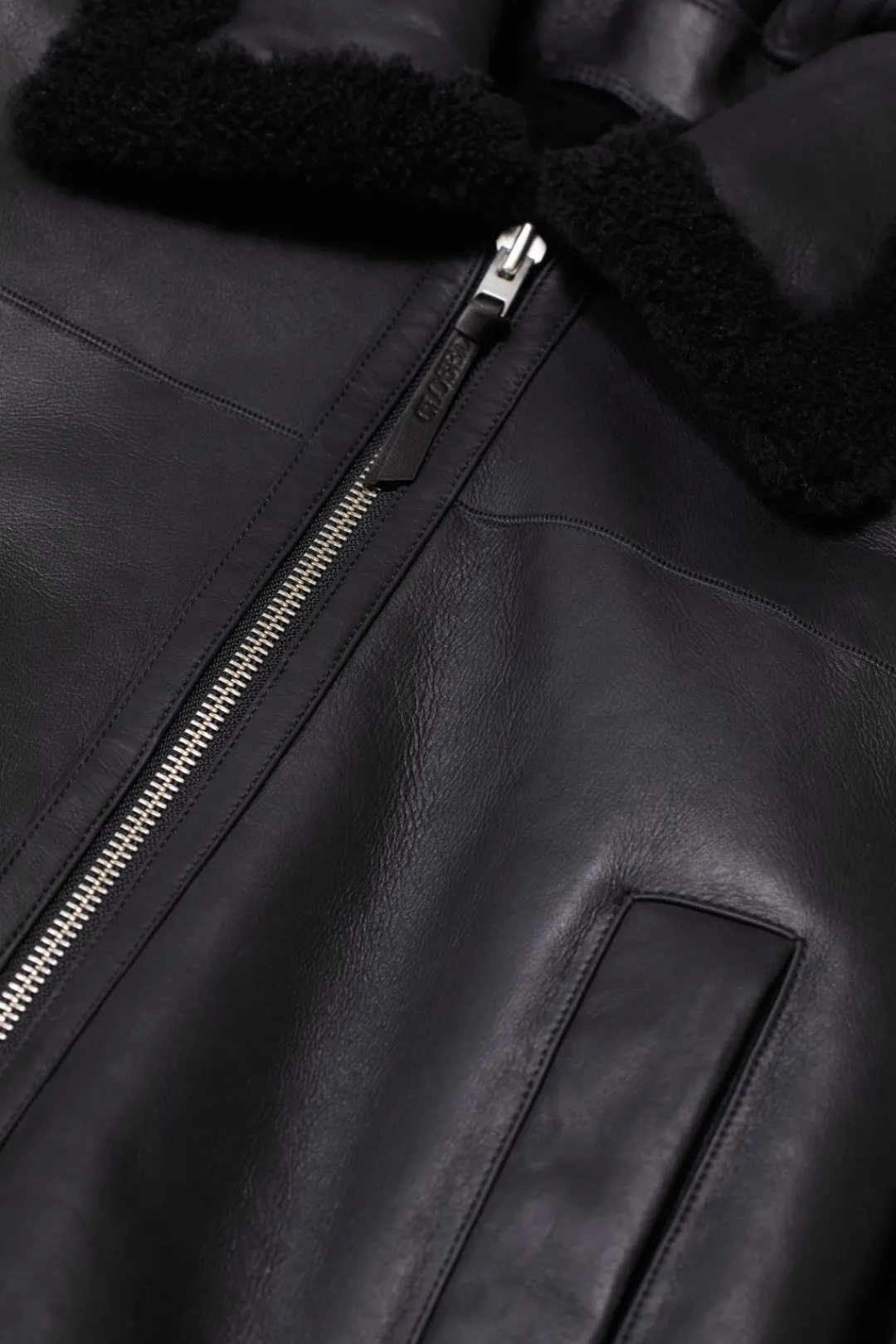 Closed Lambskin jacket Black Discount