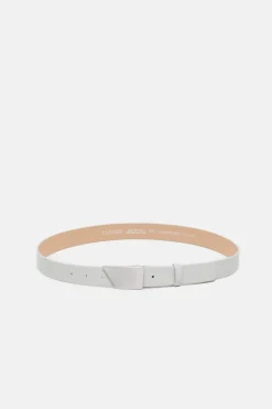 Closed Leather belt Silver grey Best