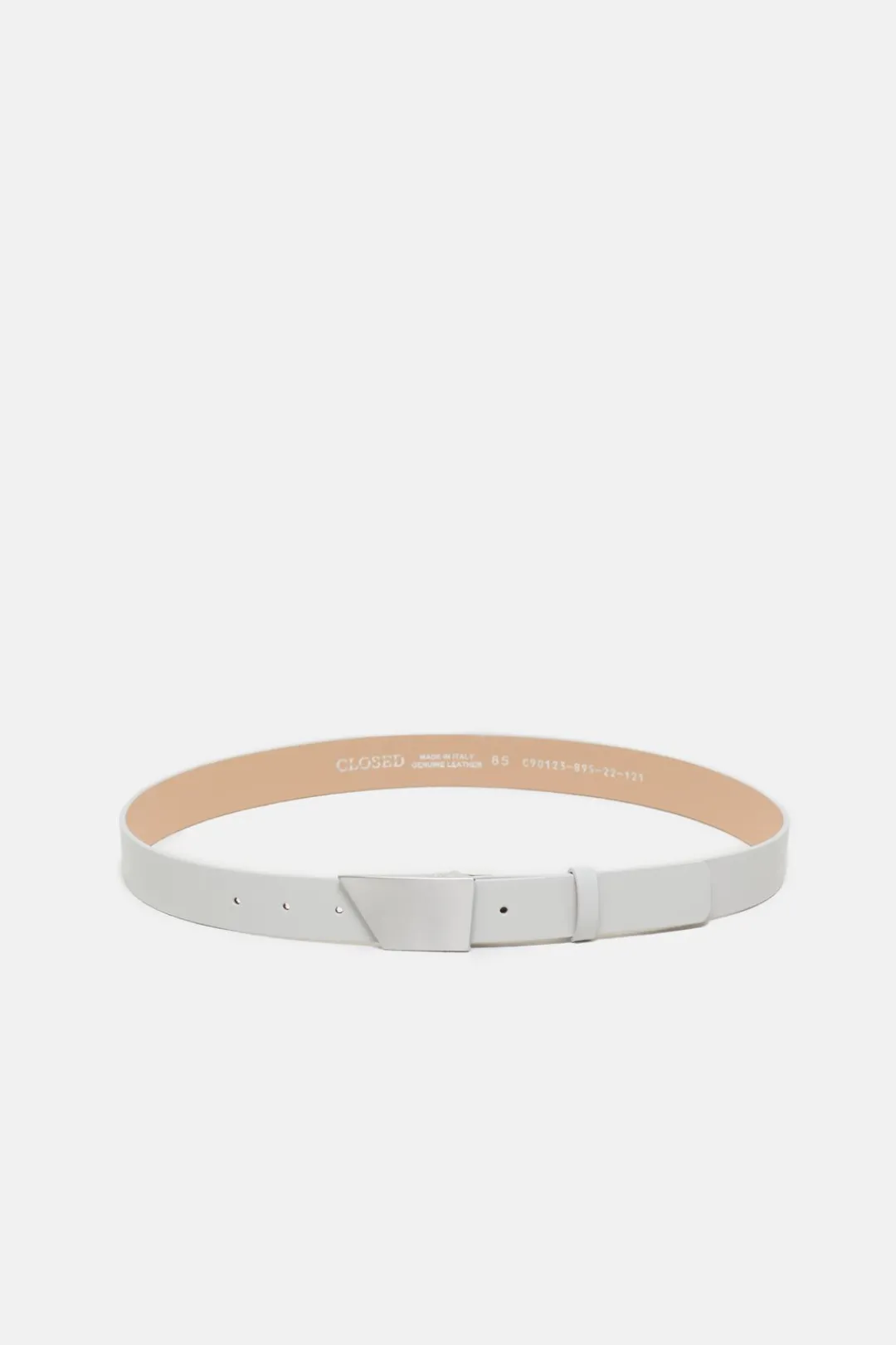 Closed Leather belt Silver grey Best
