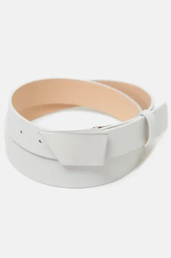 Closed Leather belt Silver grey Best