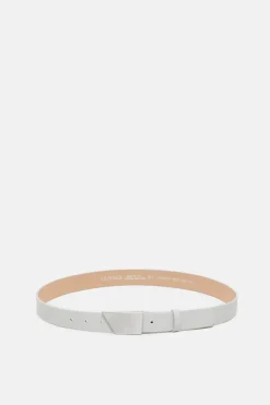 Closed Leather belt Silver grey Best