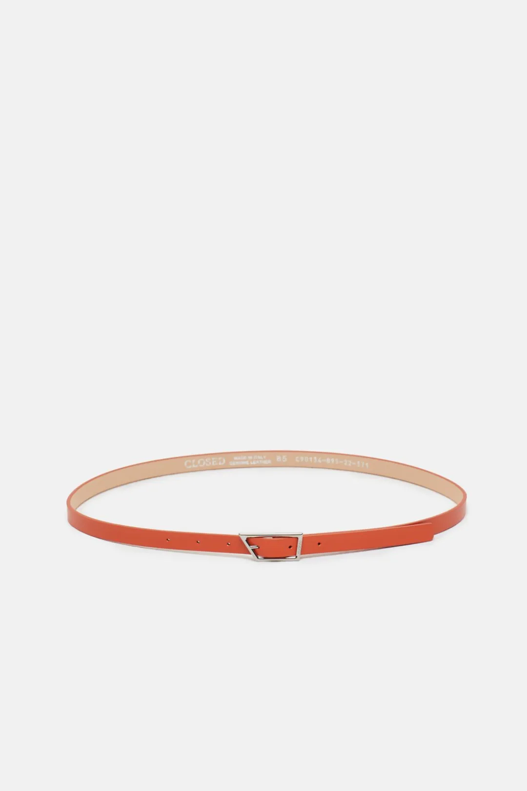 Closed Leather belt Aperol red Best