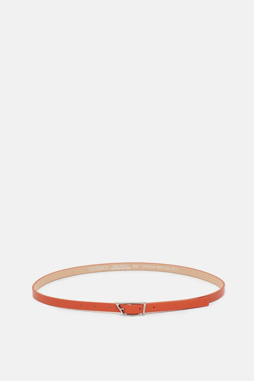 Closed Leather belt Aperol red Best