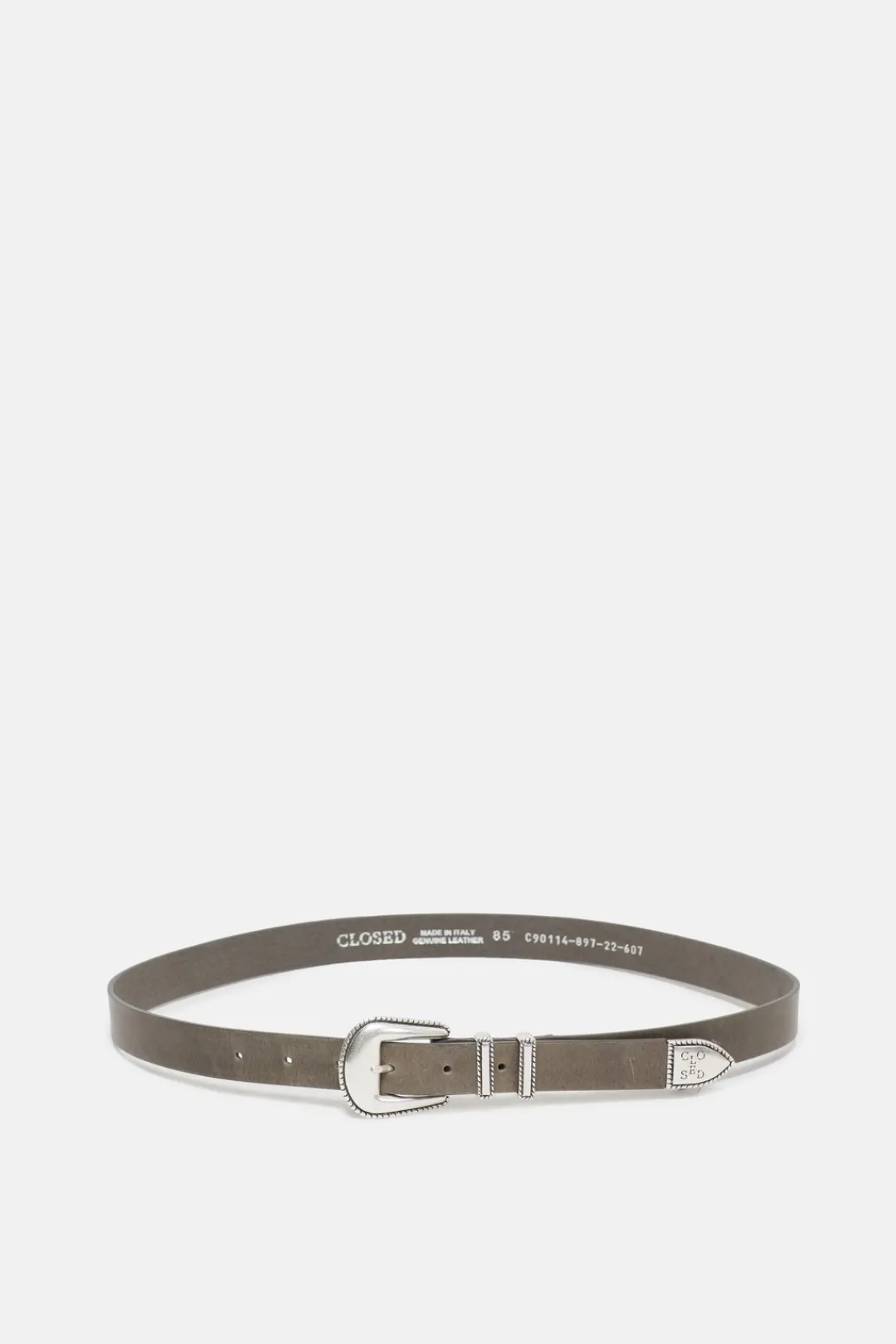 Closed Leather Belt Ver green Hot