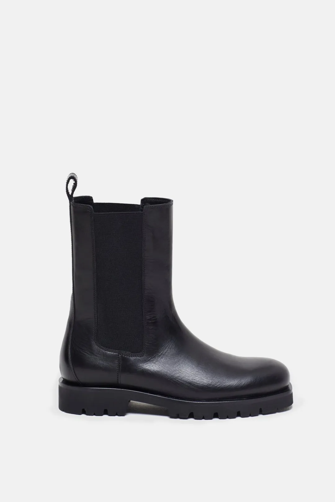 Closed Leather boots Black