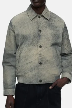 Closed Leather jacket Smokey blue Sale