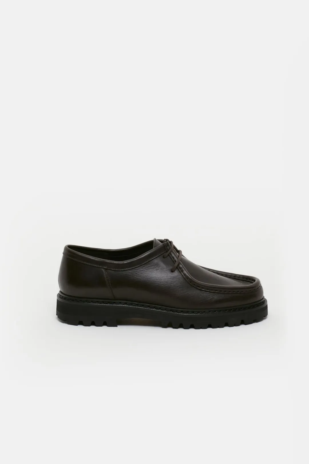 Closed Leather lace-ups cioccolato New