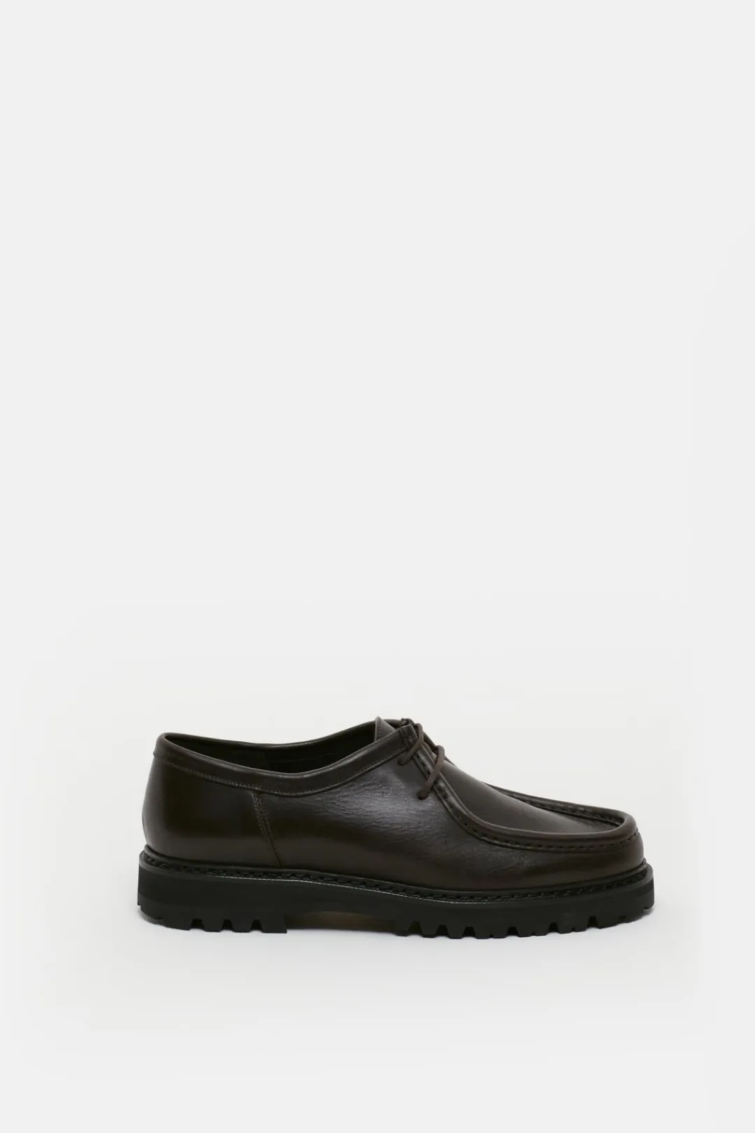 Closed Leather lace-ups cioccolato New