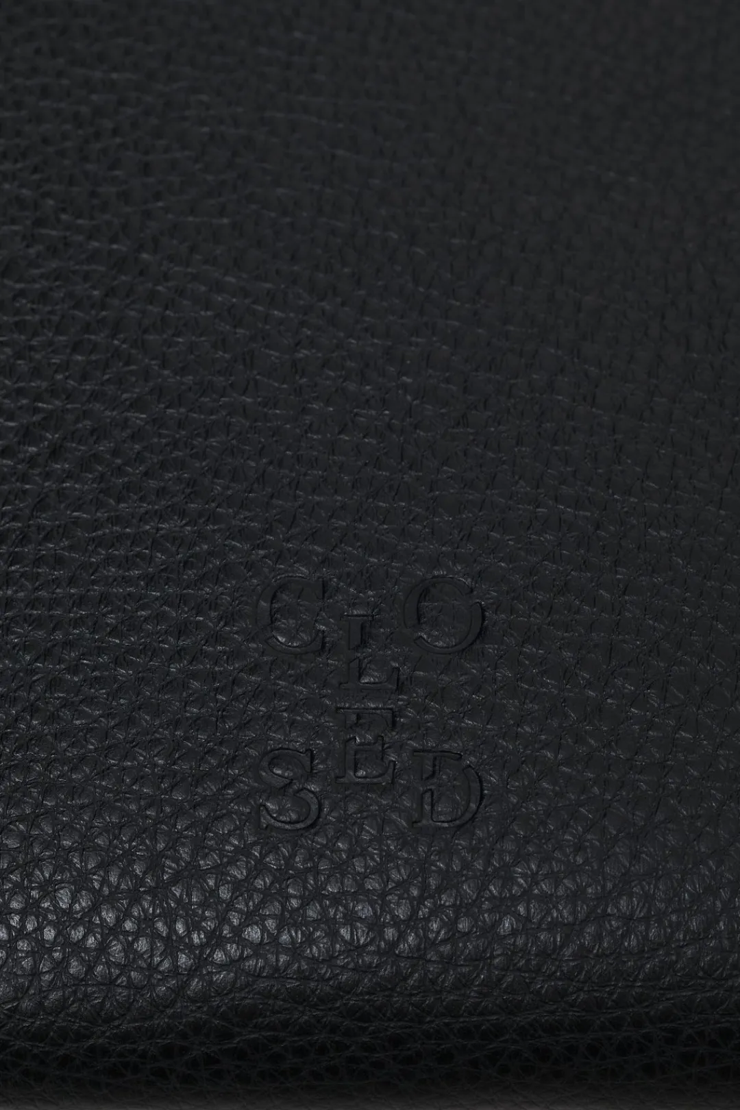 Closed Leather shoulder bag Black Clearance