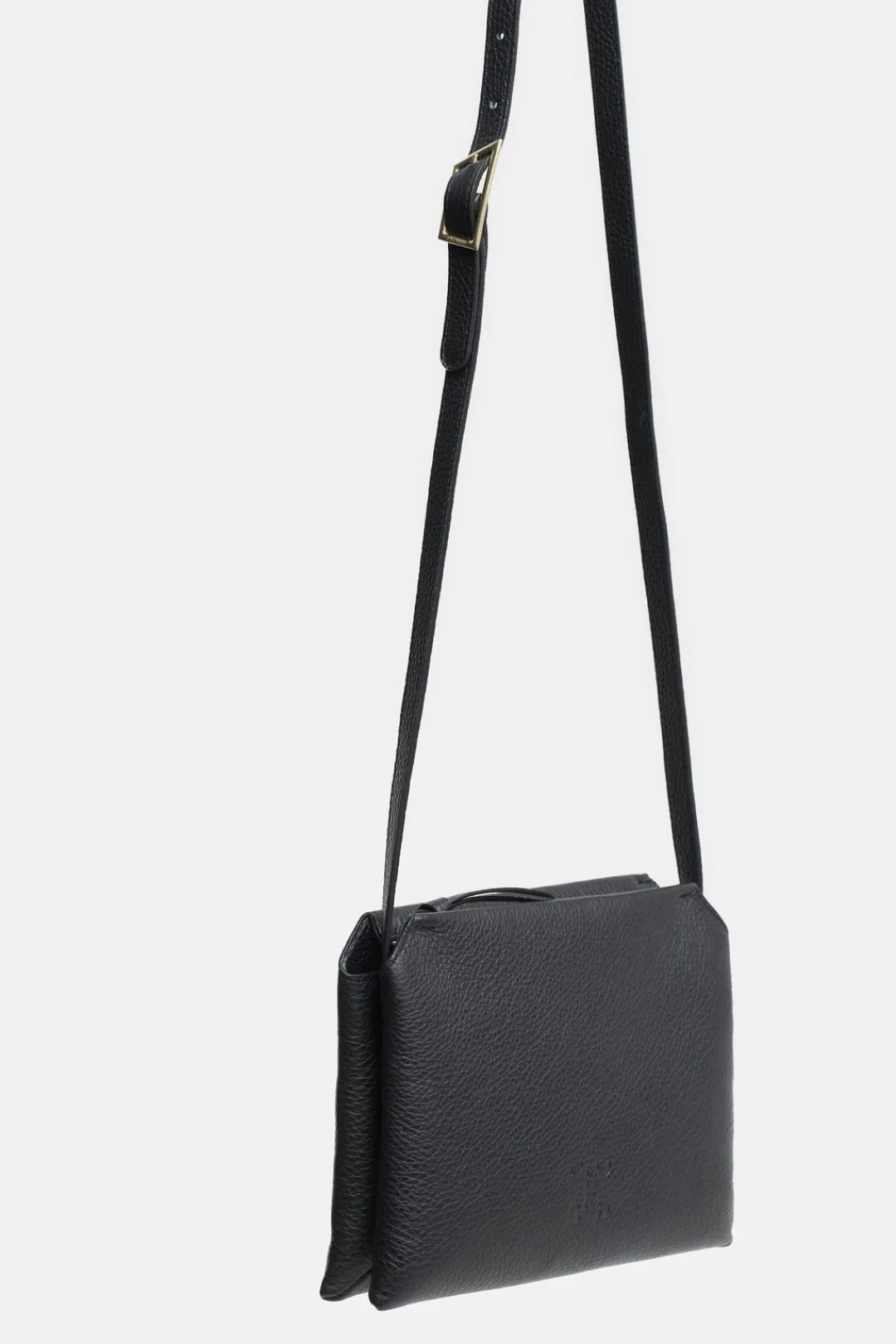 Closed Leather shoulder bag Black Clearance