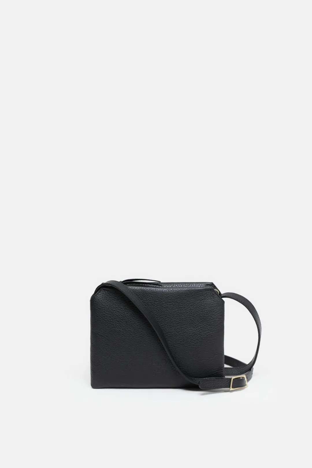Closed Leather shoulder bag Black Clearance
