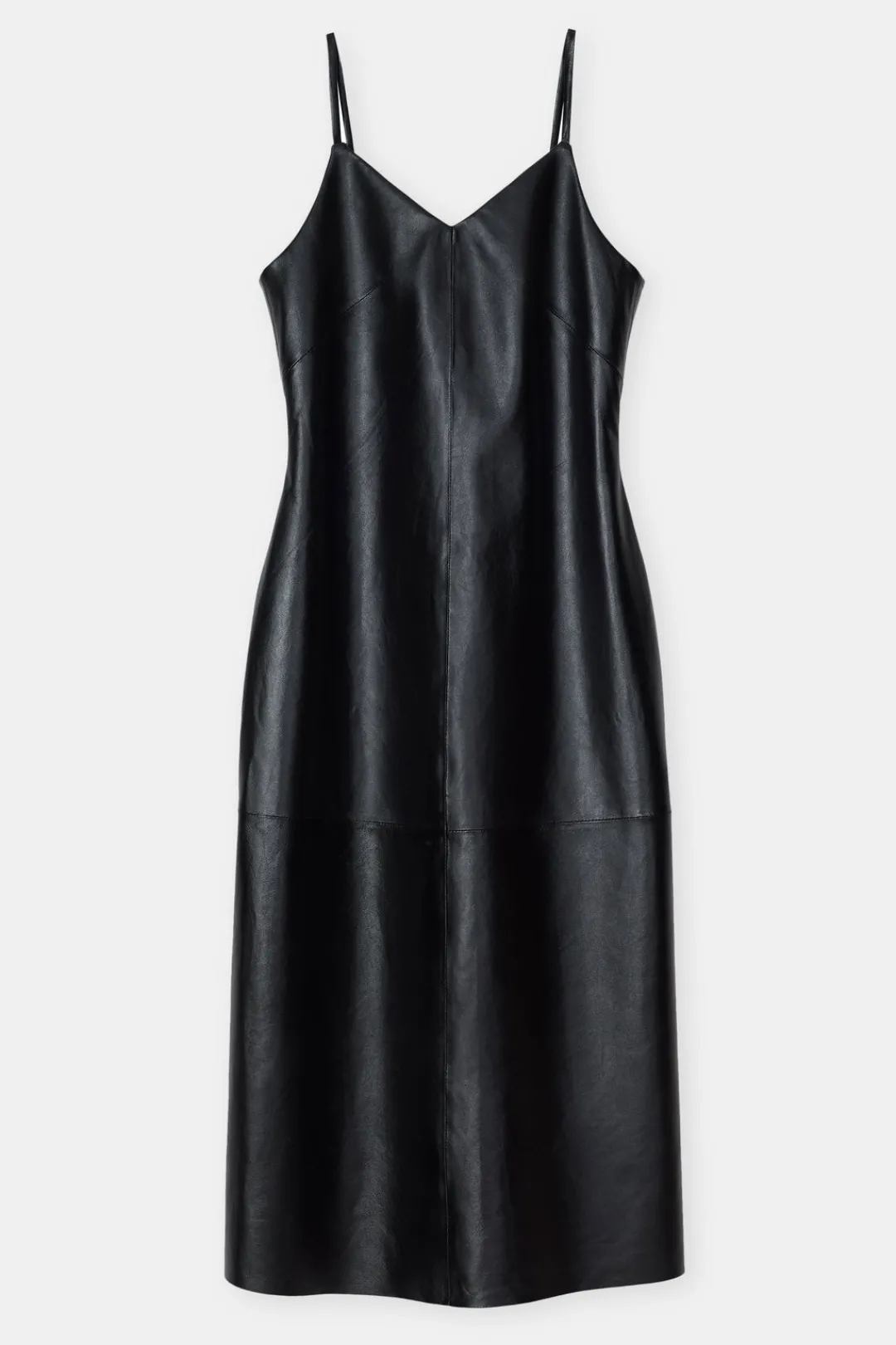 Closed Leather strap dress Black Discount