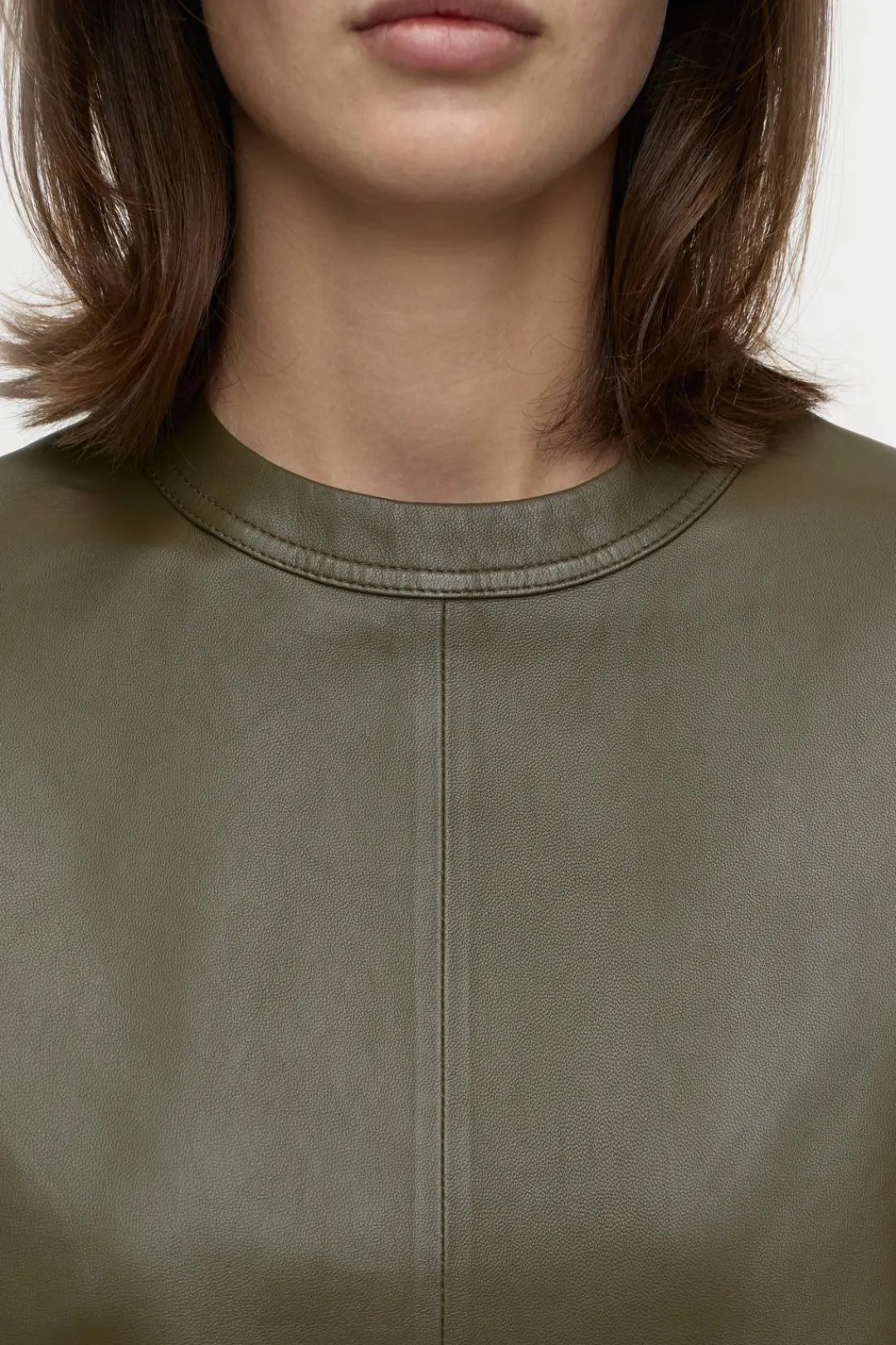 Closed Leather T-shirt Ver green Best