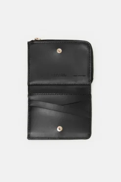 Closed Leather wallet small Black New