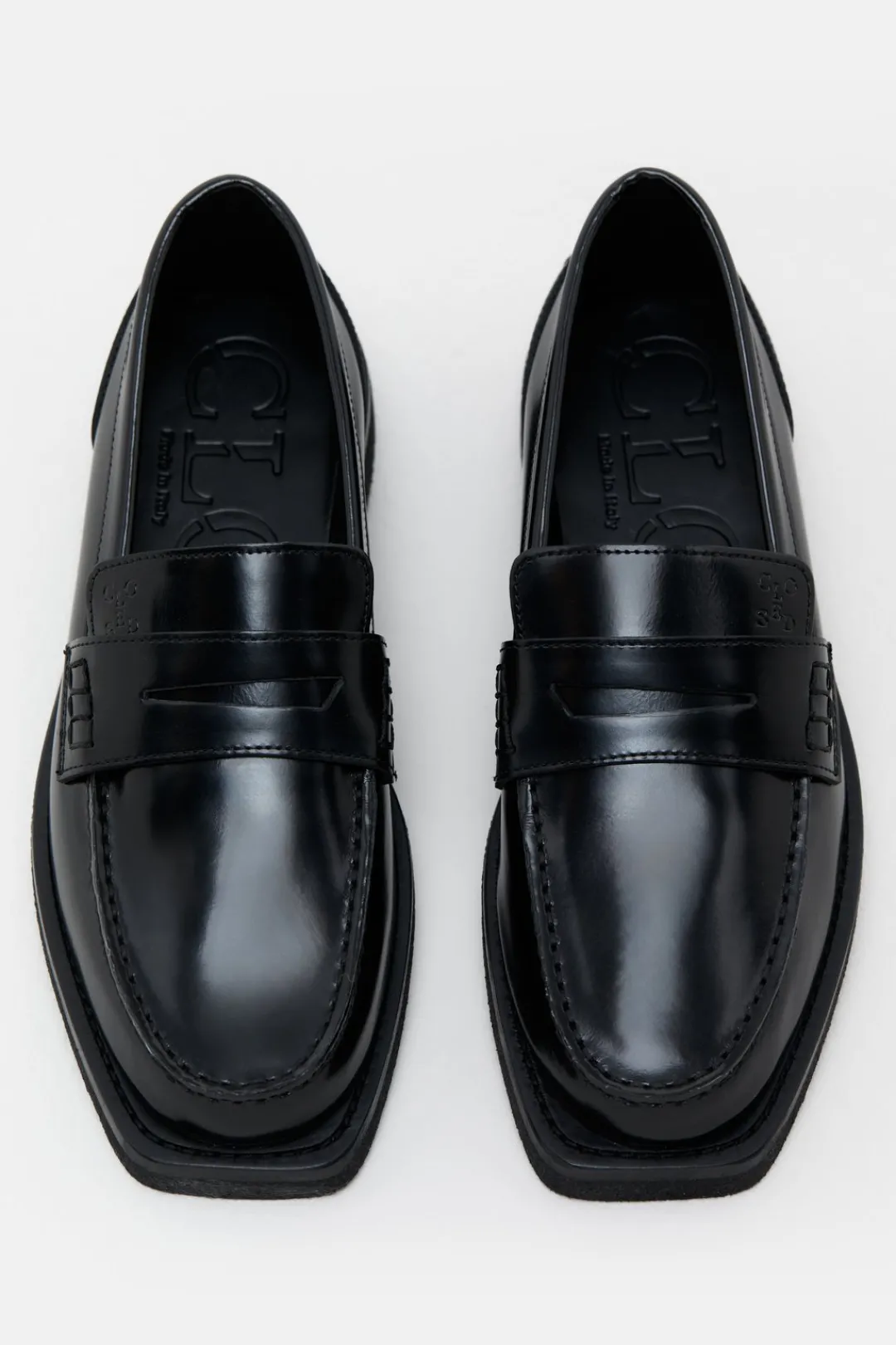 Closed Loafers Black New
