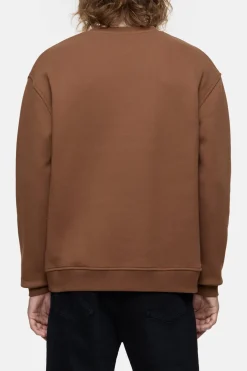 Closed Logo Crew Neck Chestnut Hot