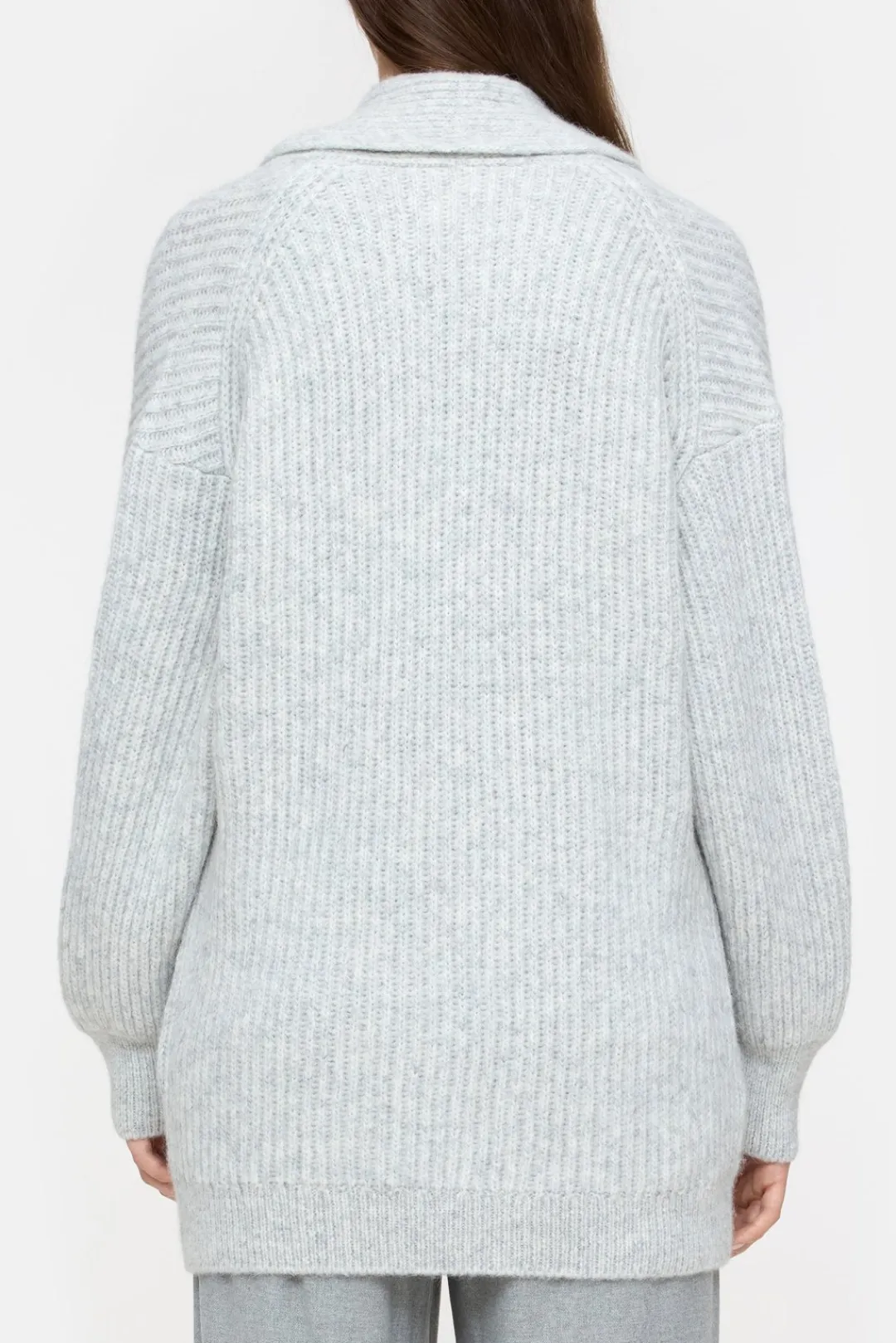 Closed Long cardigan Light grey melange Clearance