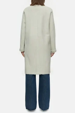 Closed Long lambskin coat Shortbread beige Sale