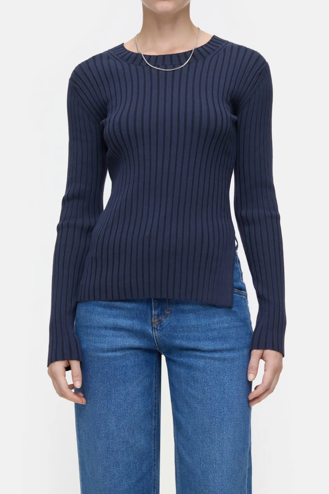 Closed Long-sleeved knit shirt Dark night Sale