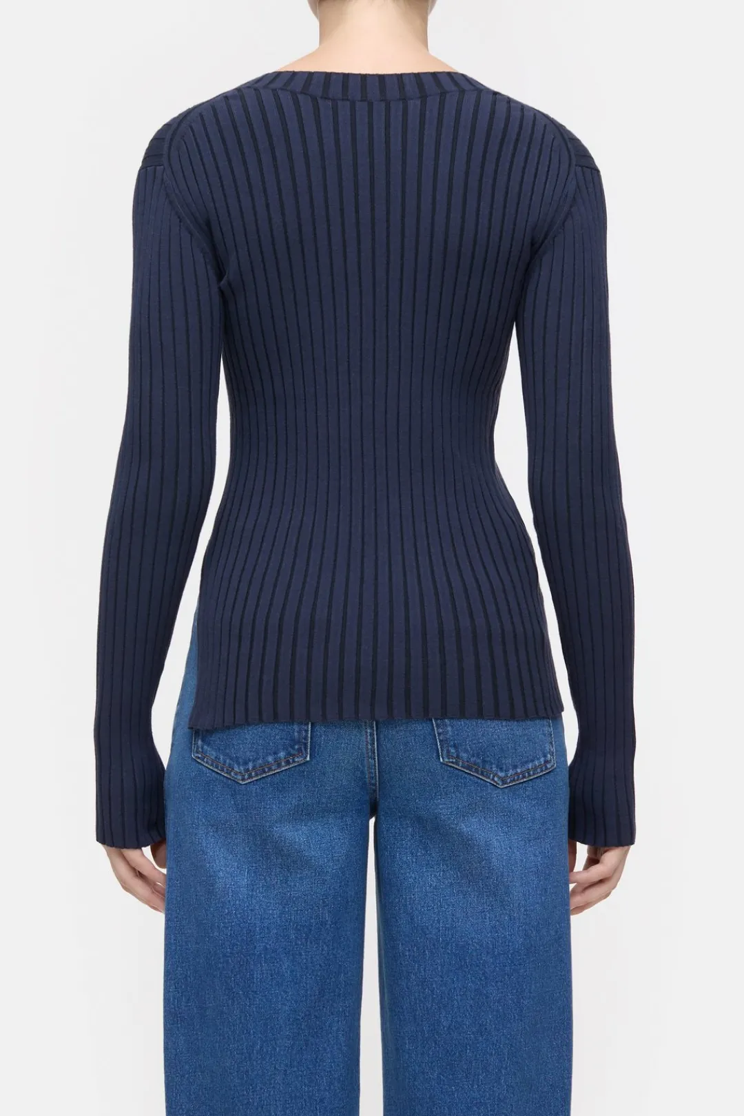 Closed Long-sleeved knit shirt Dark night Sale