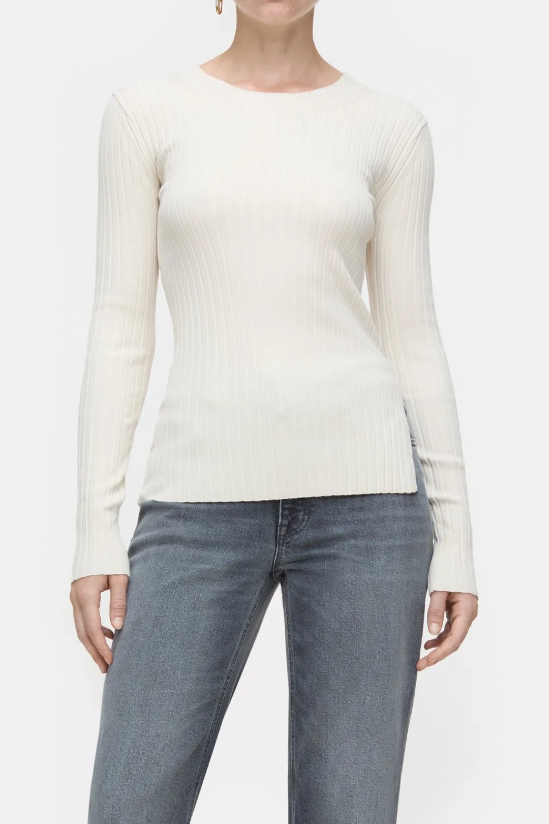 Closed Long-sleeved knit shirt Raw silk Hot