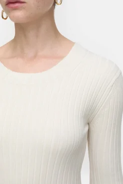 Closed Long-sleeved knit shirt Raw silk Hot