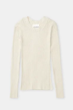 Closed Long-sleeved knit shirt Raw silk Hot