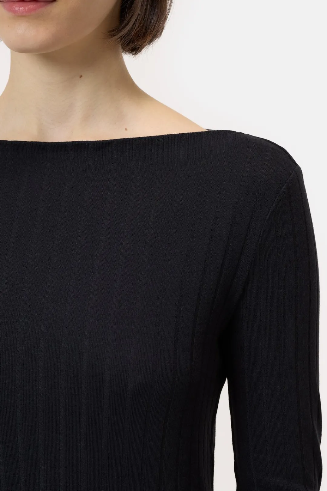 Closed Long-sleeved shirt in a modal blend Black Discount