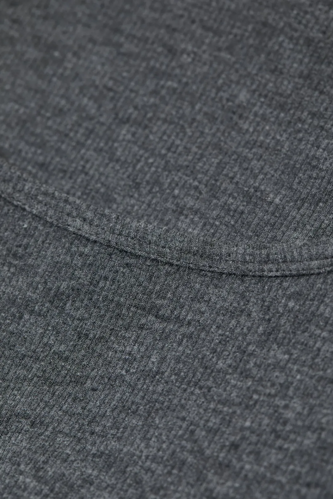 Closed Long-sleeved shirt in cashmere blend Dark grey melange Clearance