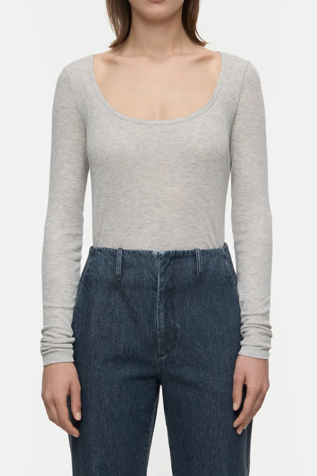 Closed Long-sleeved shirt in cashmere blend Pearl beige