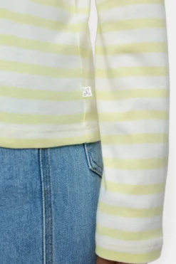 Closed Long-sleeved shirt made from an organic cotton blend Lemon yellow Discount