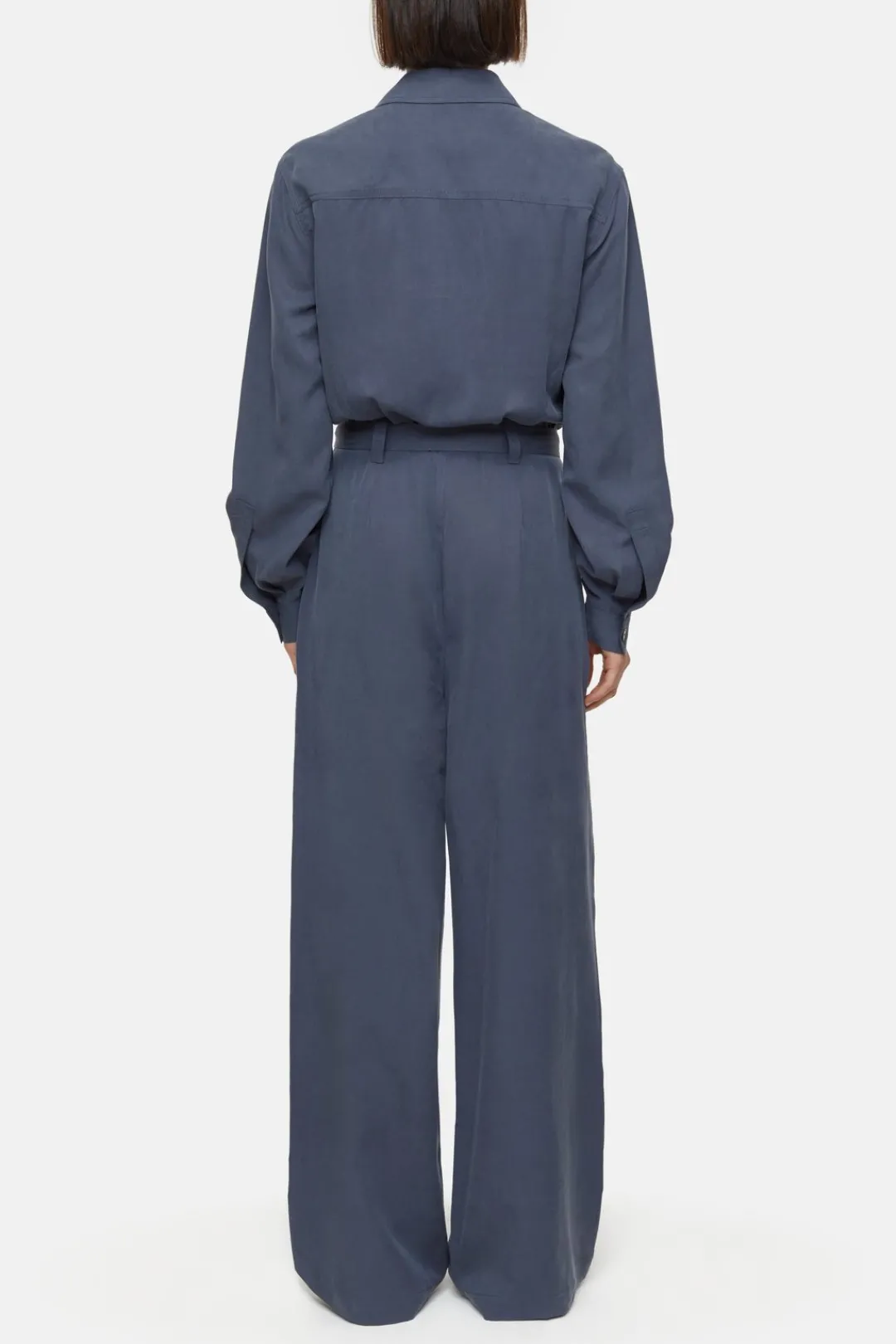 Closed Lyocell-linen jumpsuit Smokey blue Sale