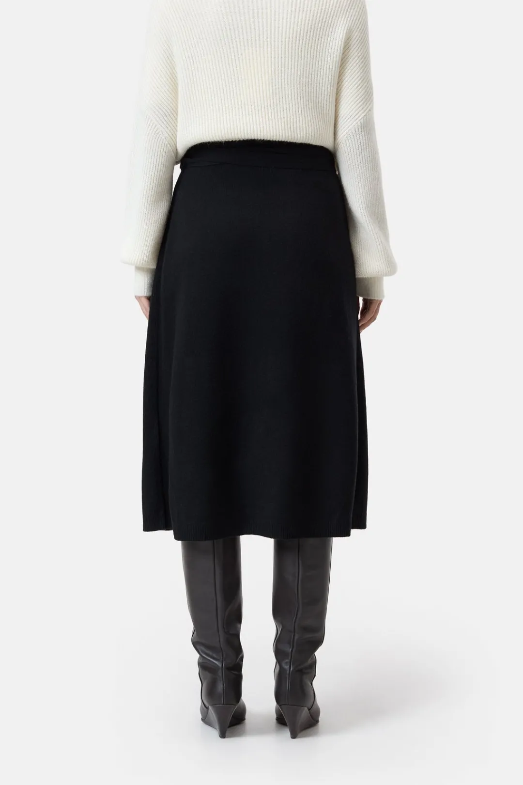 Closed Merino wool wrap skirt Black Online