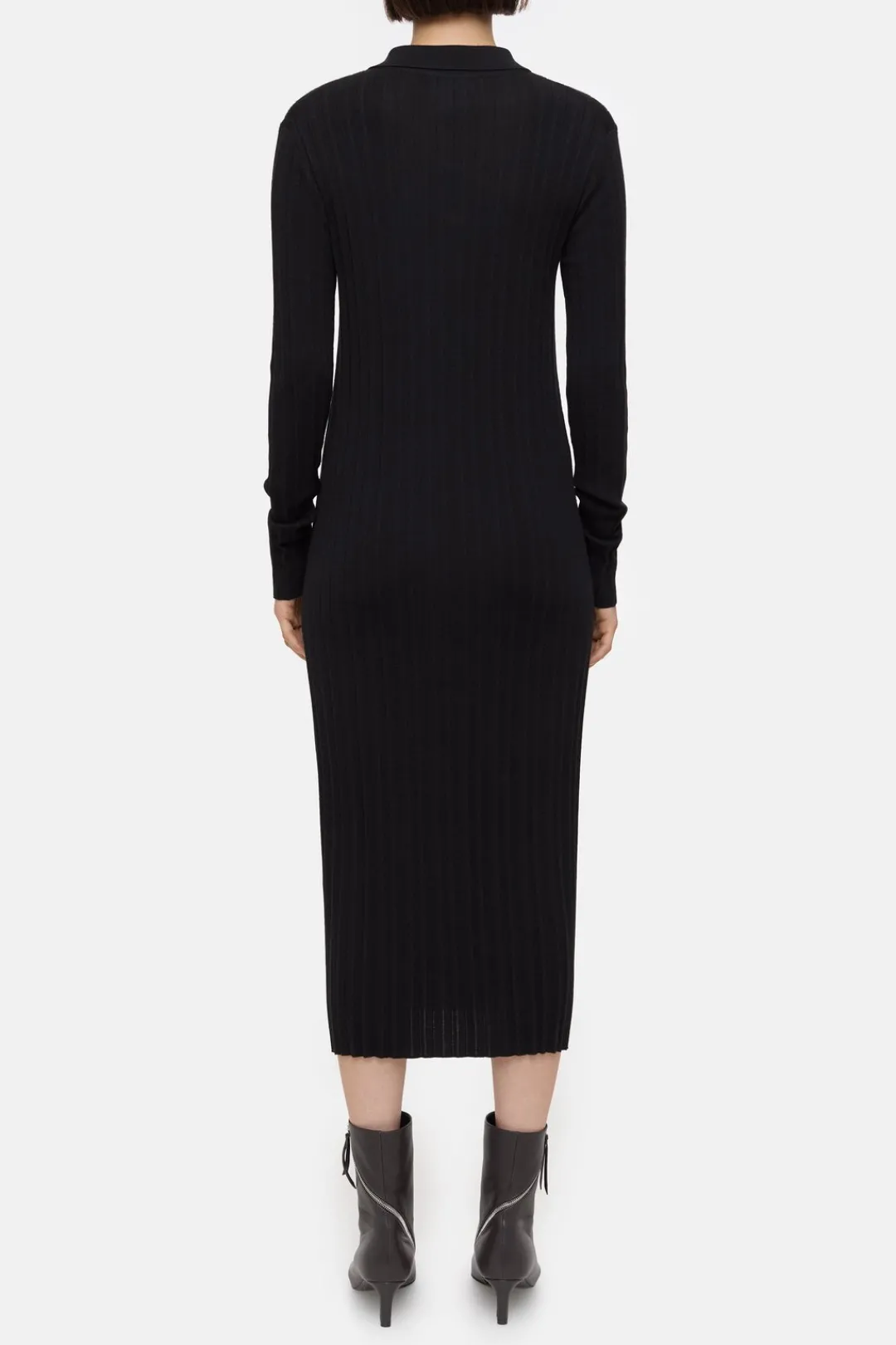Closed Merino-Silk Blend Knit Dress Black