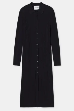 Closed Merino-Silk Blend Knit Dress Black