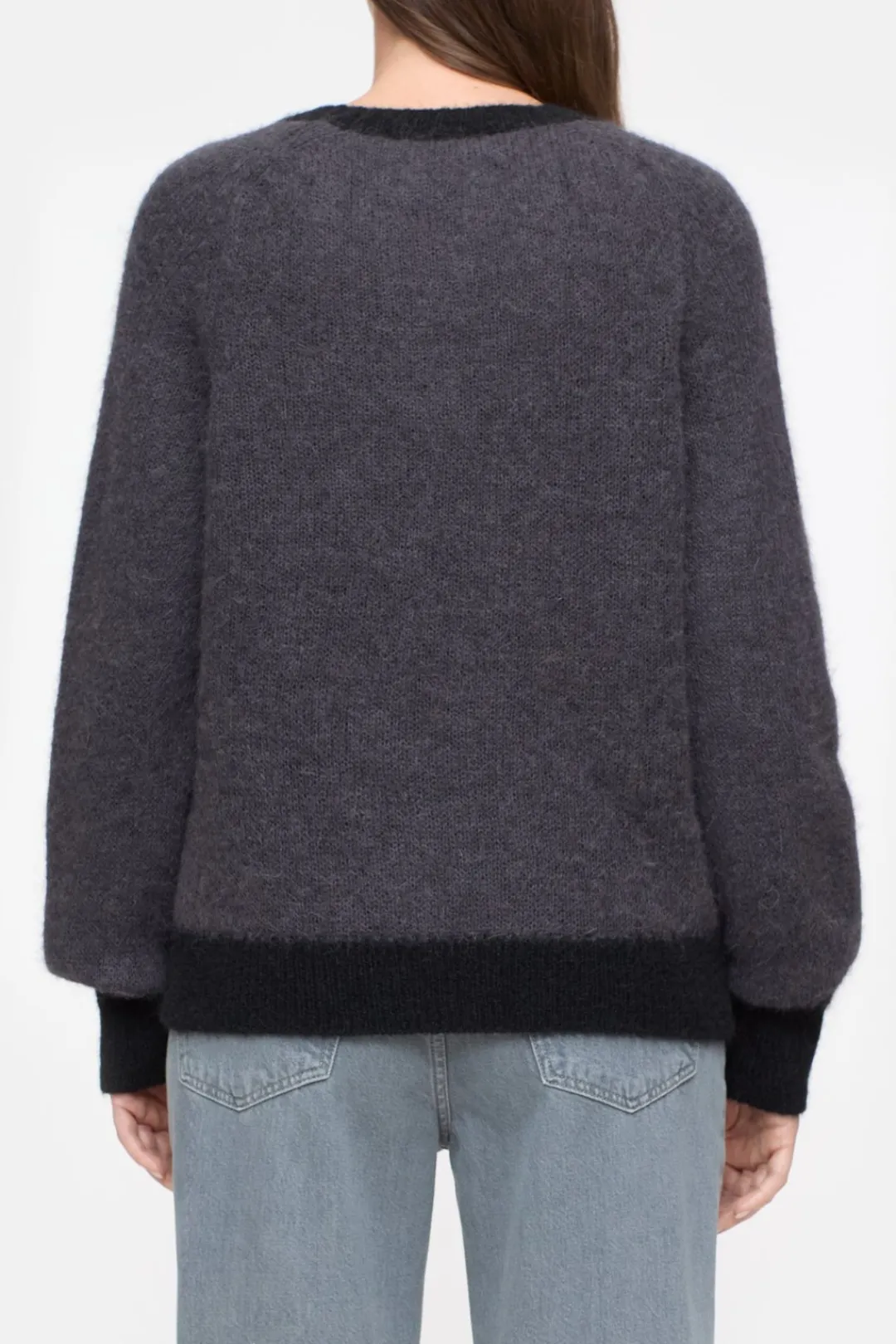 Closed Mohair mix jumper Irish coffee