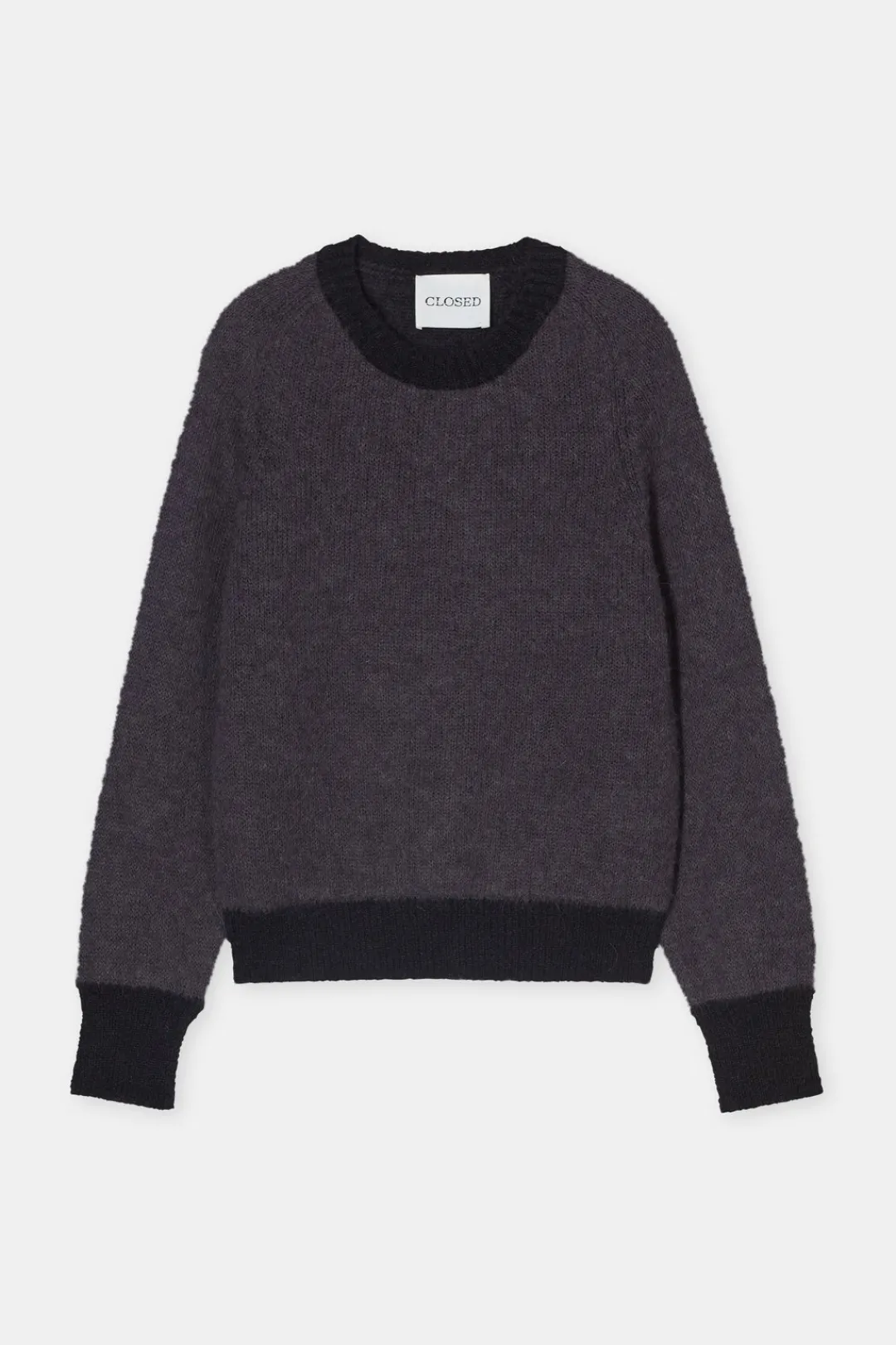Closed Mohair mix jumper Irish coffee