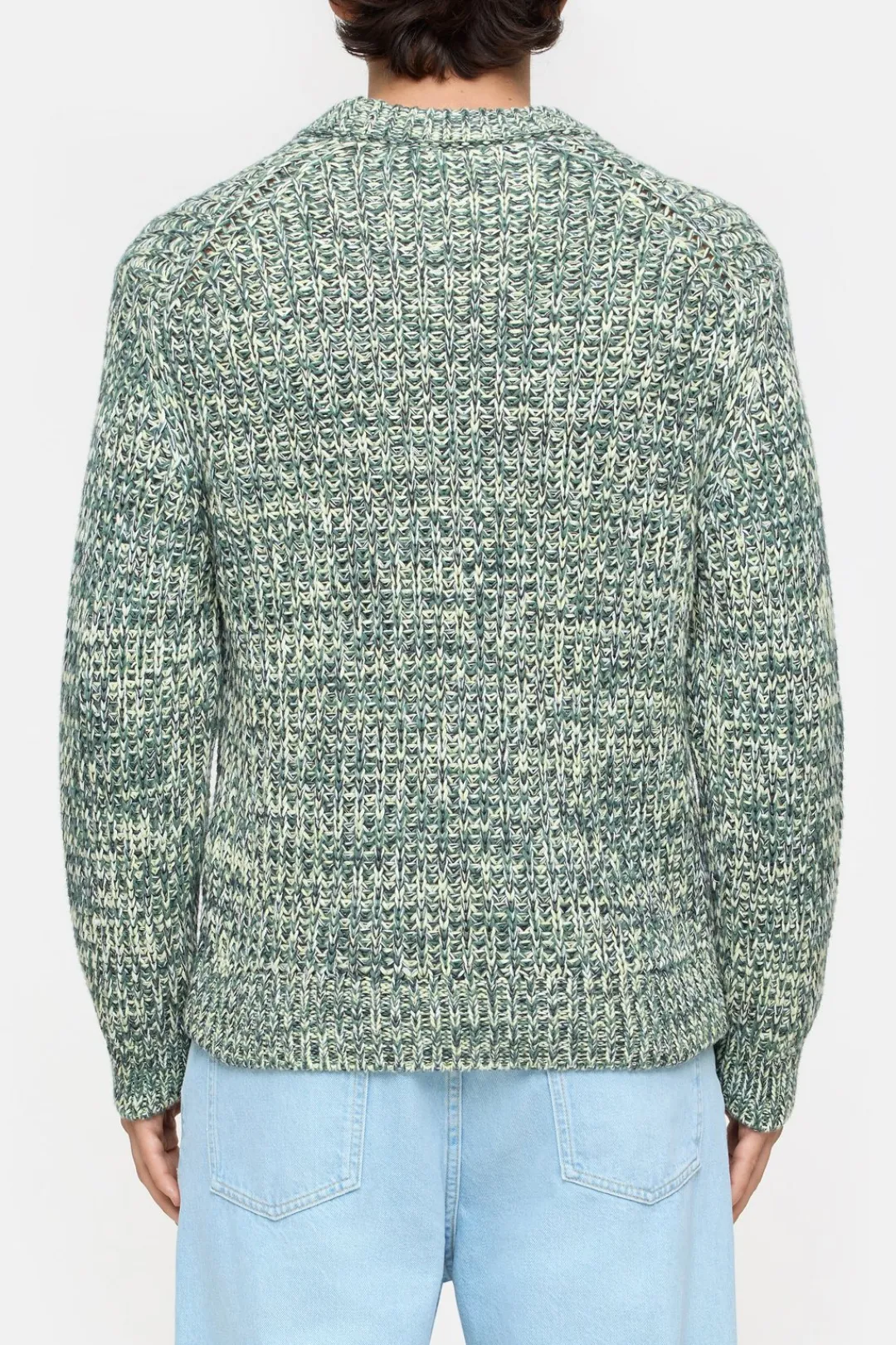 Closed Mouliné knit made from organic cotton Olive green Online