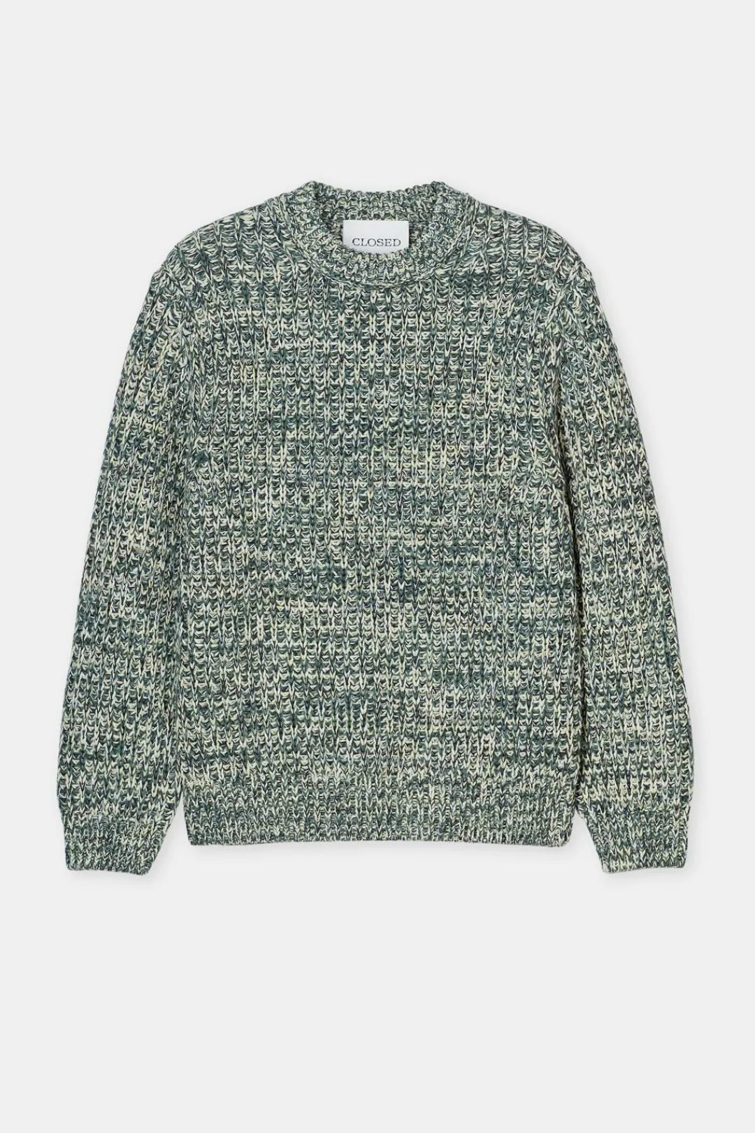 Closed Mouliné knit made from organic cotton Olive green Online