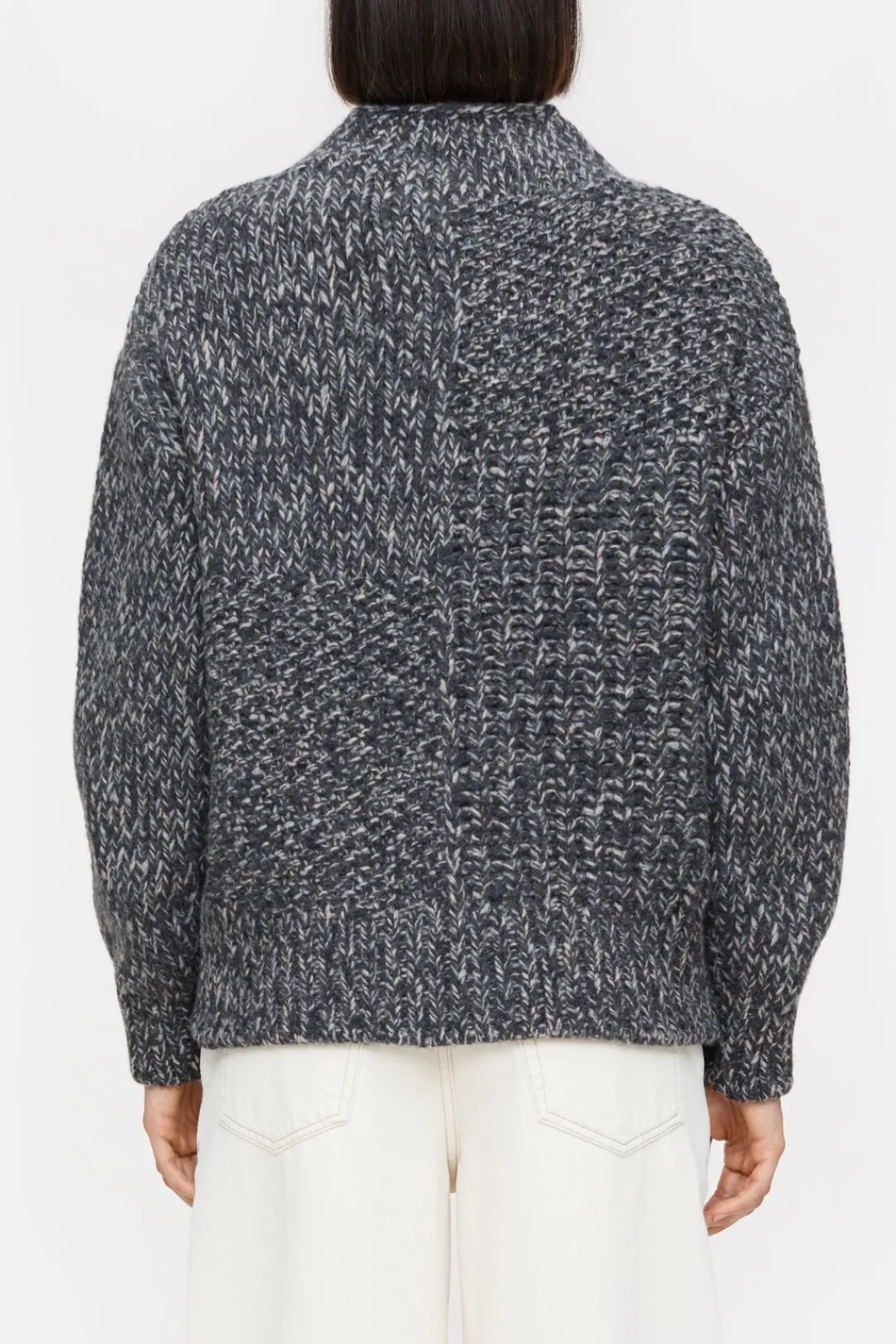 Closed Mouliné knitted jumper Dark grey melange