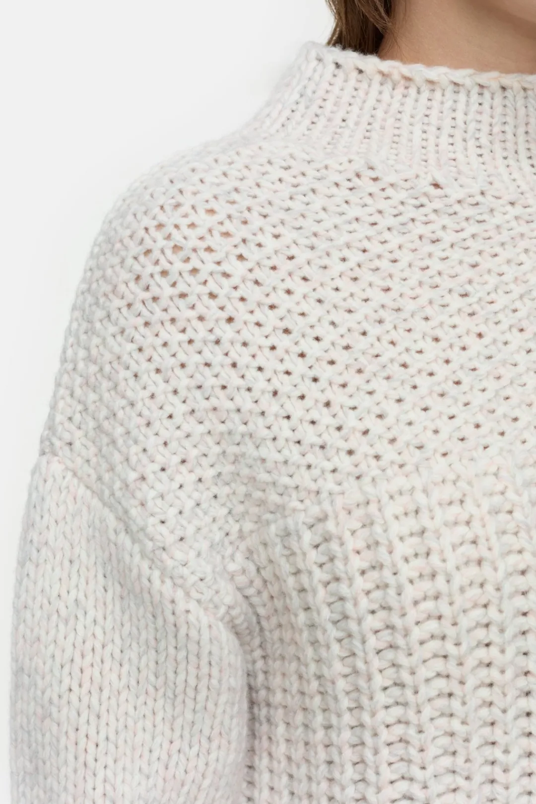 Closed Mouliné knitted jumper English rose Hot