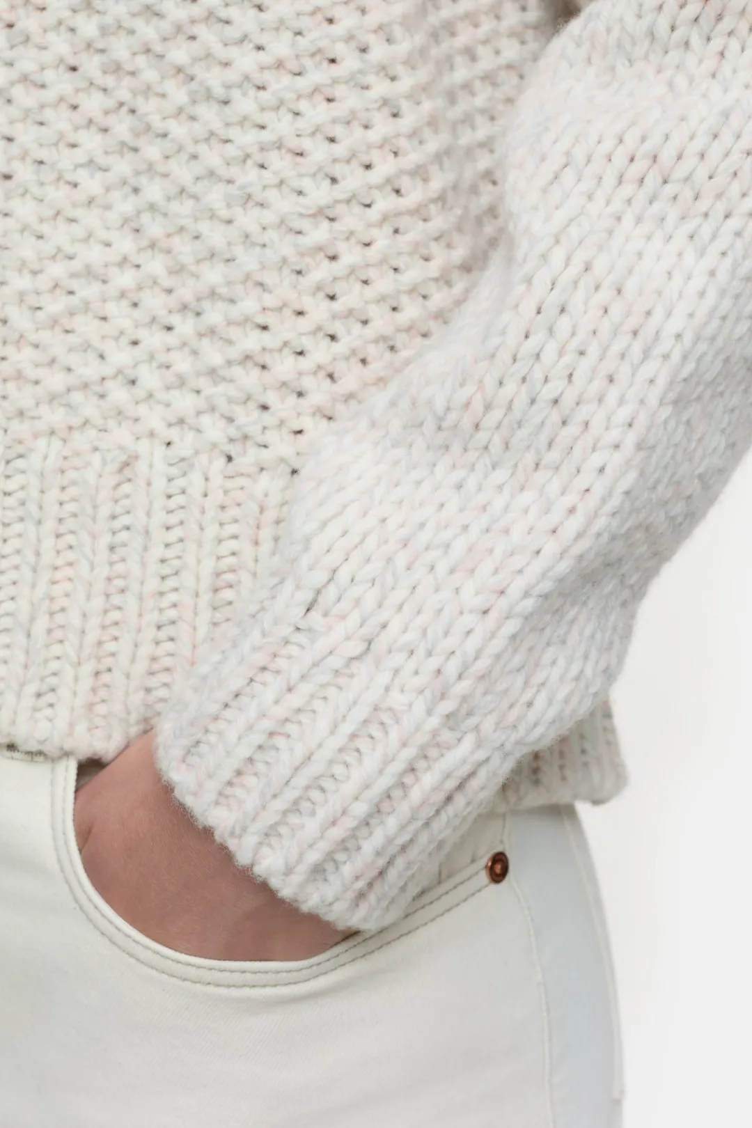 Closed Mouliné knitted jumper English rose Hot