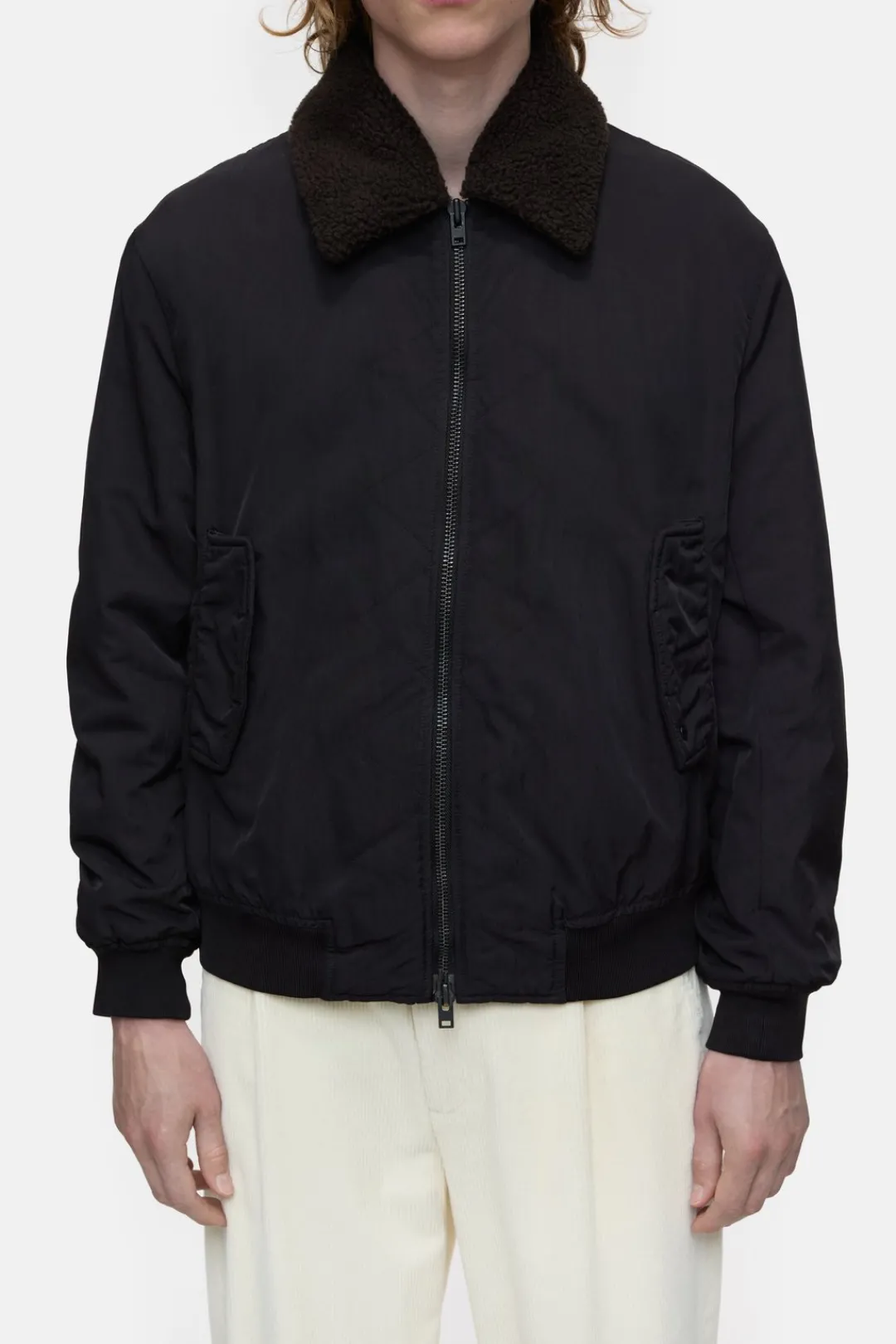 Closed Nylon flight jacket Ebony Discount