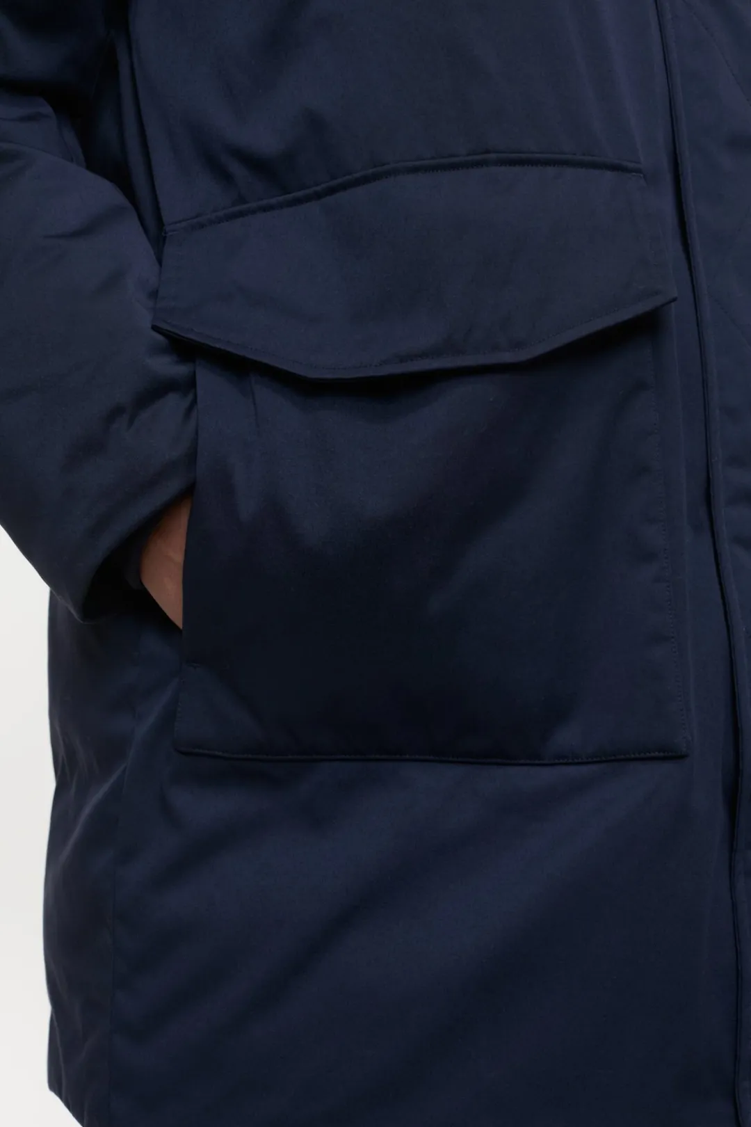 Closed Nylon winter jacket Dark night Outlet