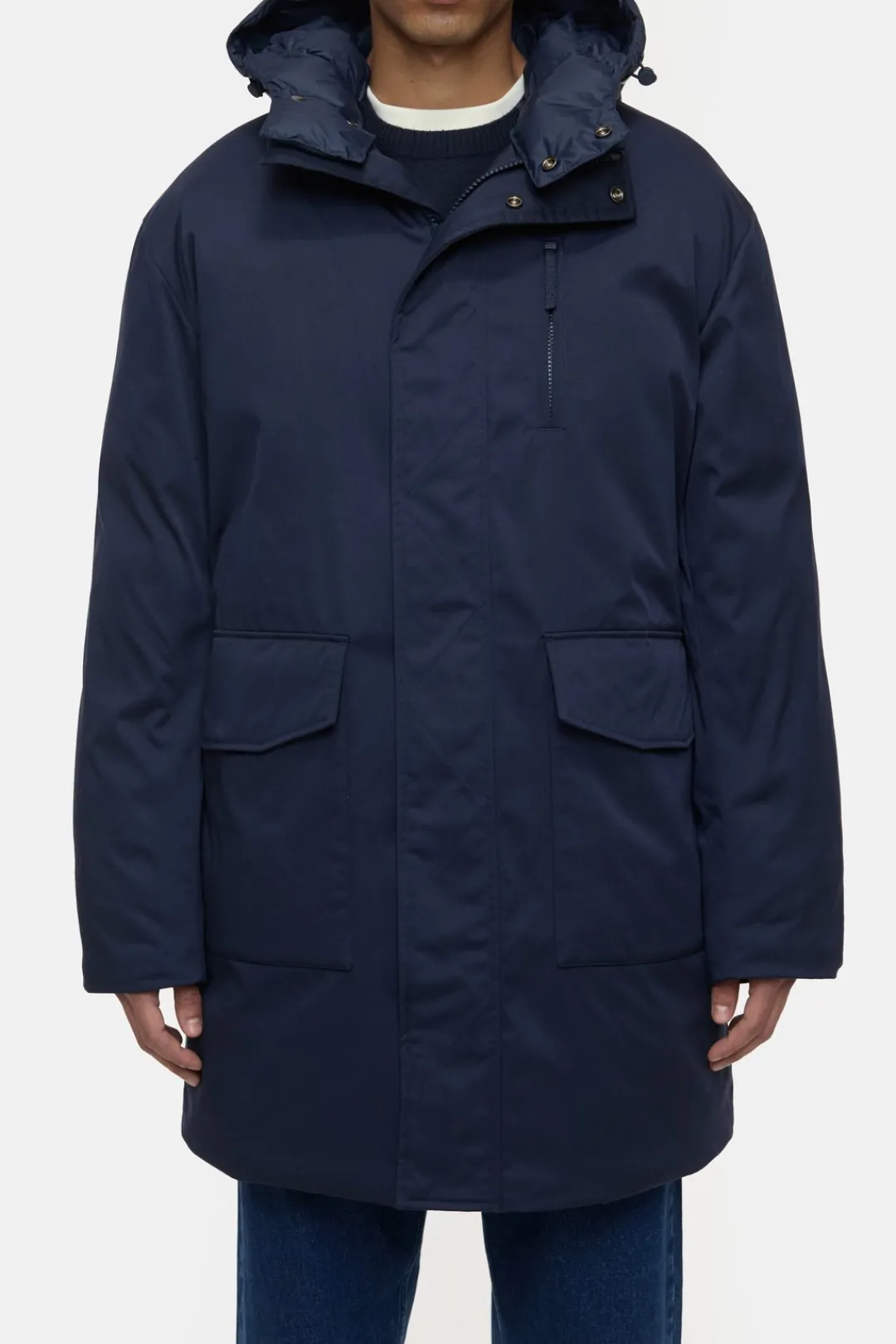 Closed Nylon winter jacket Dark night Outlet