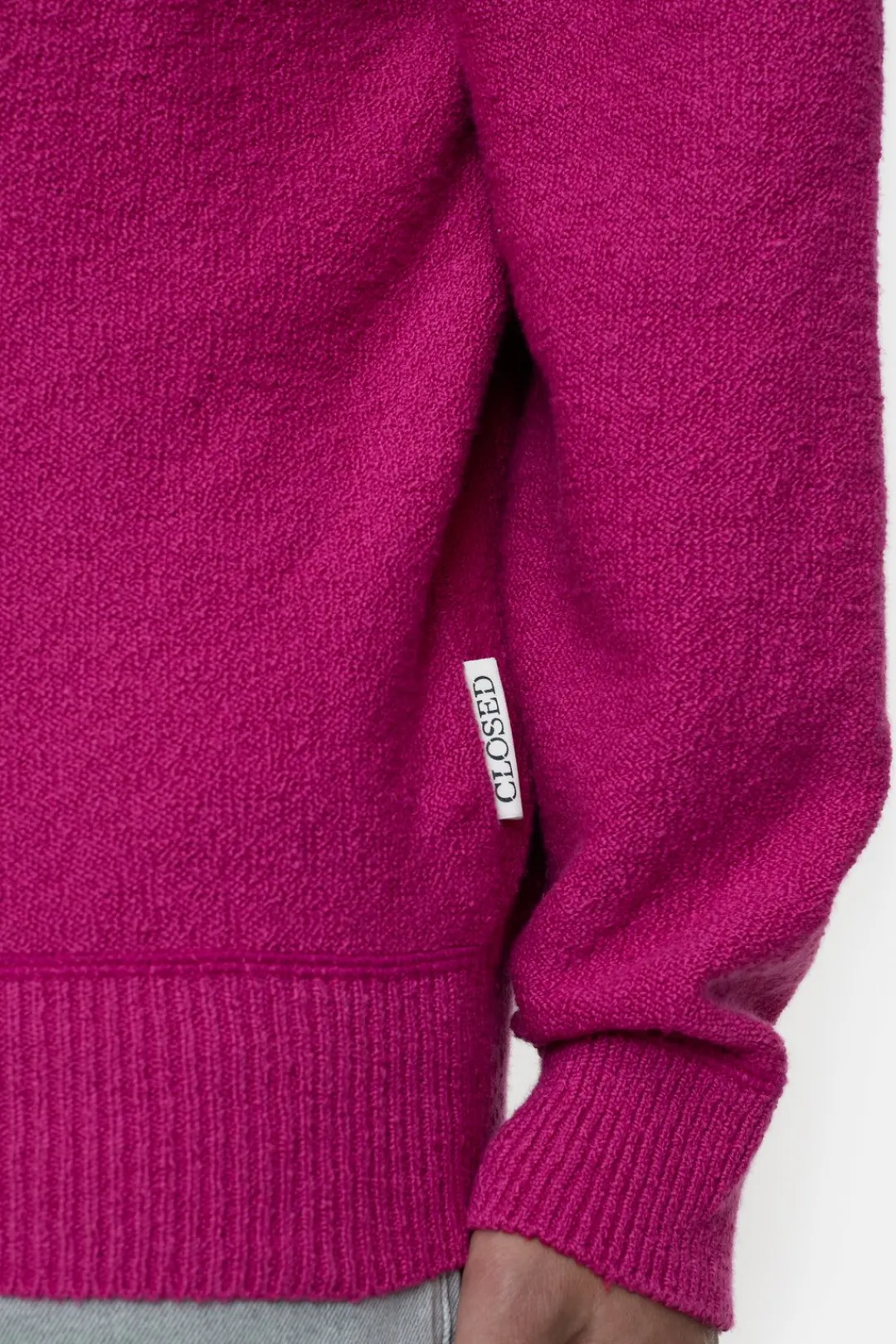 Closed Organic cotton blend jumper Radiant pink