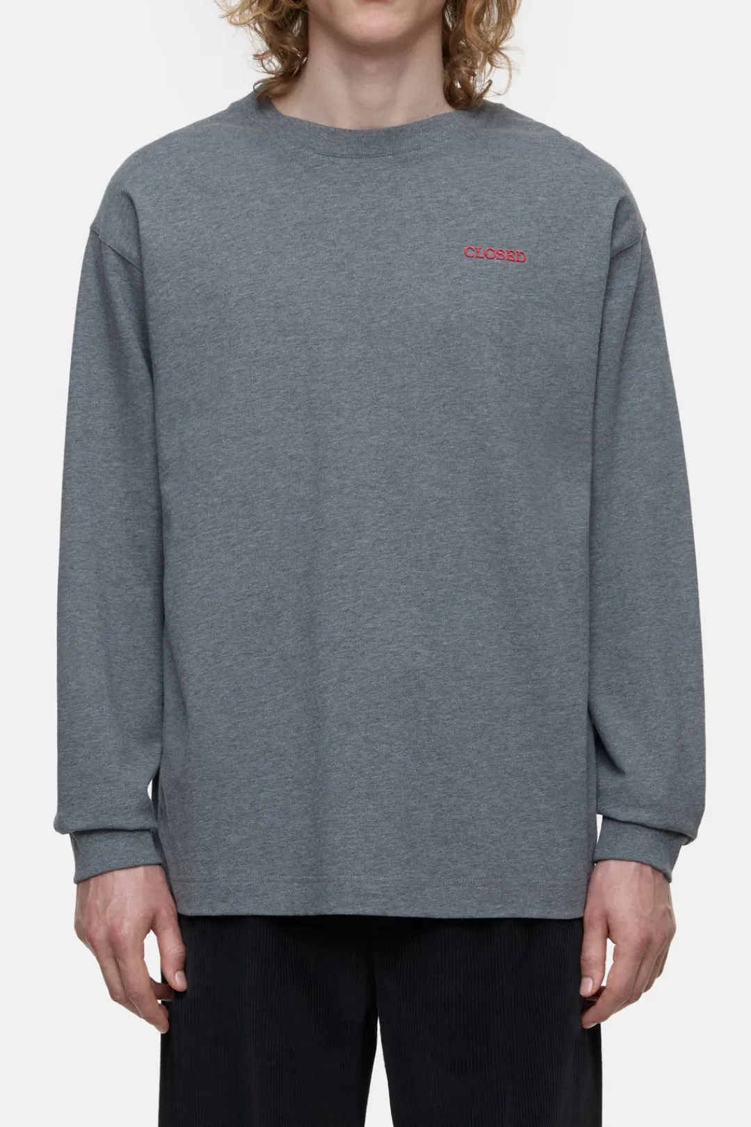 Closed Organic Cotton Longsleeve Dark grey melange