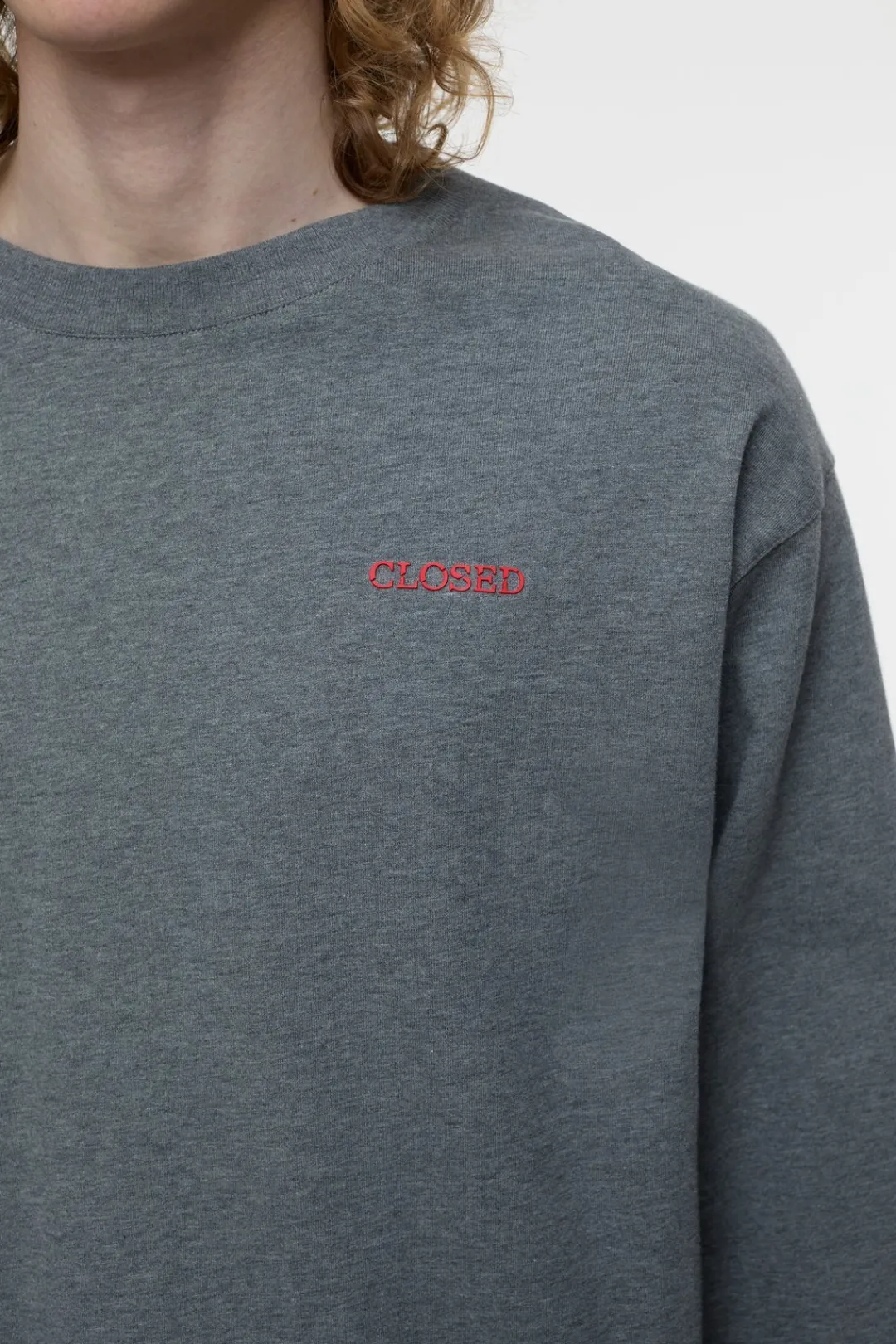 Closed Organic Cotton Longsleeve Dark grey melange