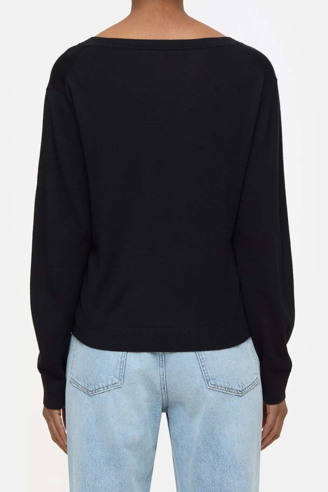 Closed Organic wool fine knit jumper Black Discount