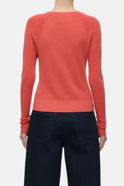 Closed Organic wool jumper Aperol red Discount